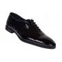Pantofi eleganti pentru barbati, piele naturala croco, Negru - GKR70N